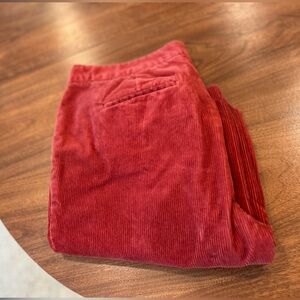 Boden rust wide corduroy flare pants